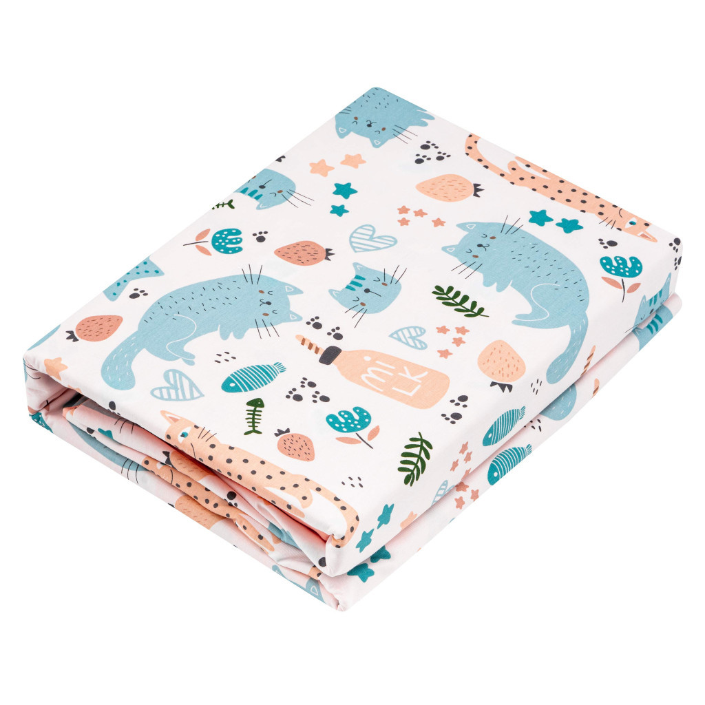 Постільна білизна Ardesto Gloria сатин коти персиковий євро 200х220 (ART2022CP) - зображення 2