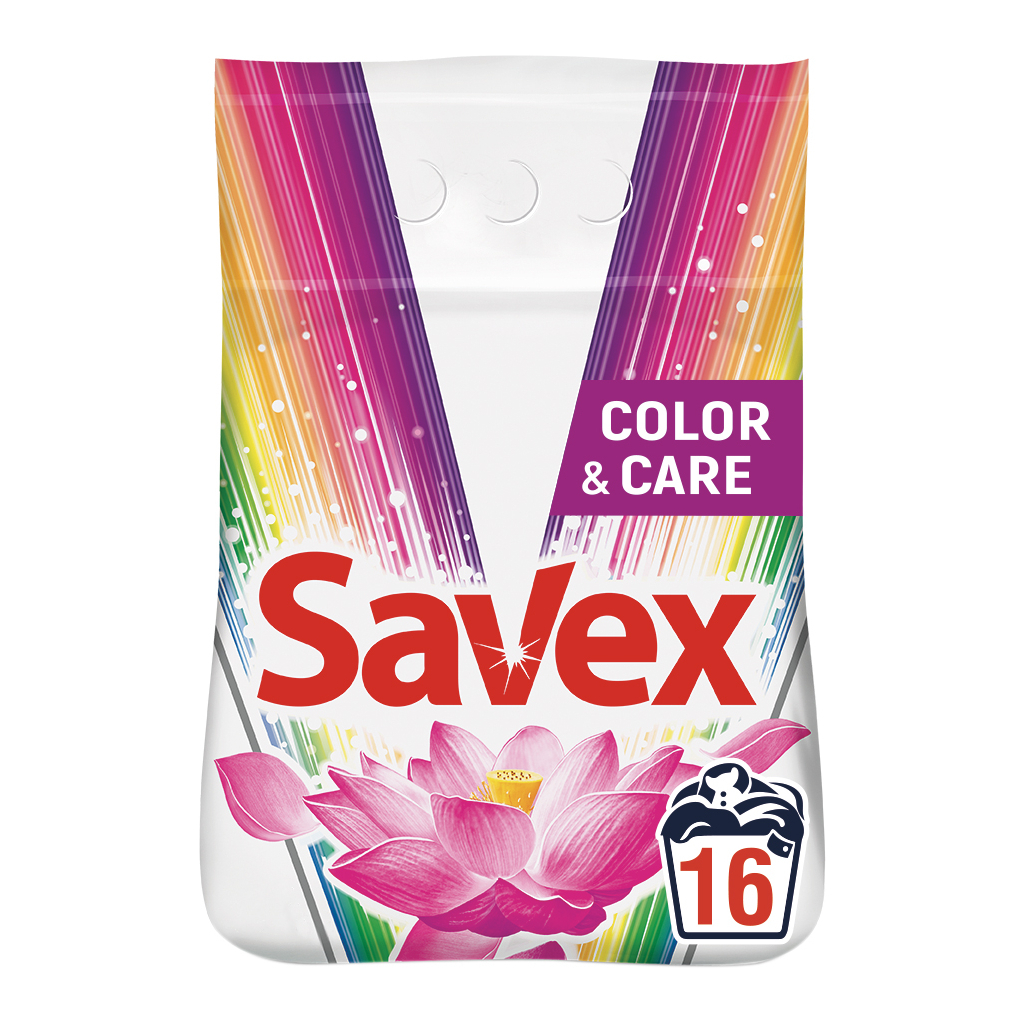 Пральний порошок Savex Color & Care 2.4 кг (3800024012617) - зображення 1