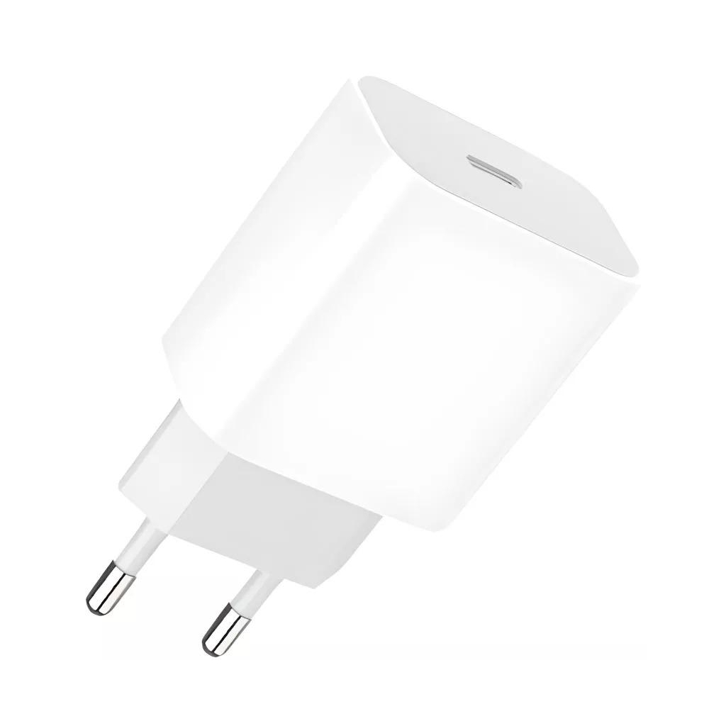 Зарядний пристрій Denmen USB-C PD20W 3.6A white (DM-DC06-WH) - зображення 1