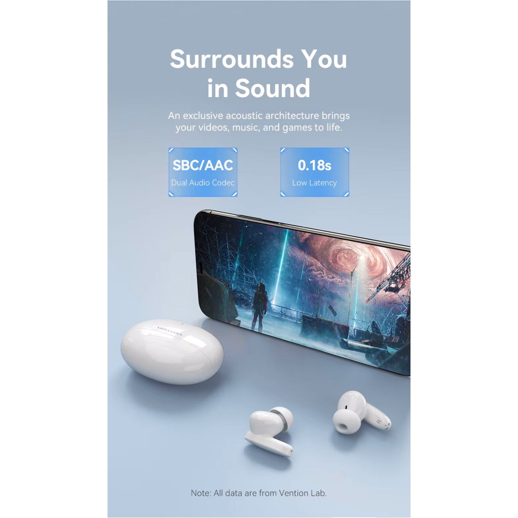 Навушники Vention Elf Earbuds E01 Blue (NBFS0) - зображення 6