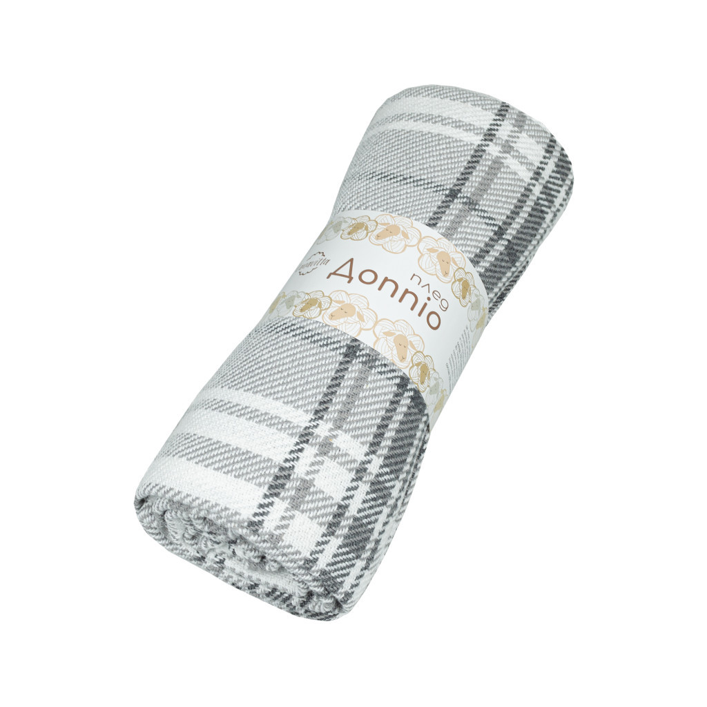 Плед Lanavitta Доппіо Гладкий сірий 140х200 см (168768) - зображення 1