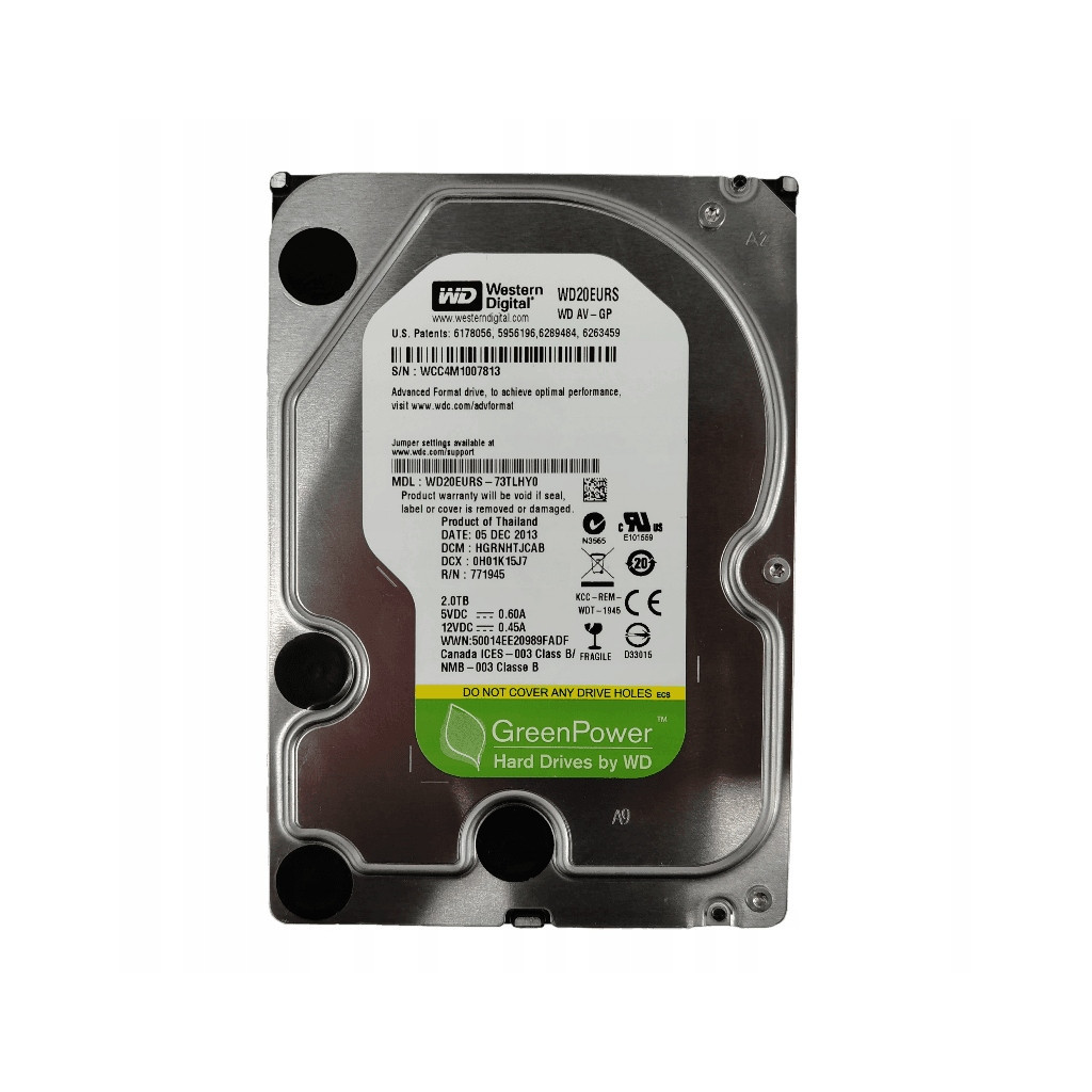 Жорсткий диск 3.5" 2TB WD (# WD20EURS #) - зображення 1