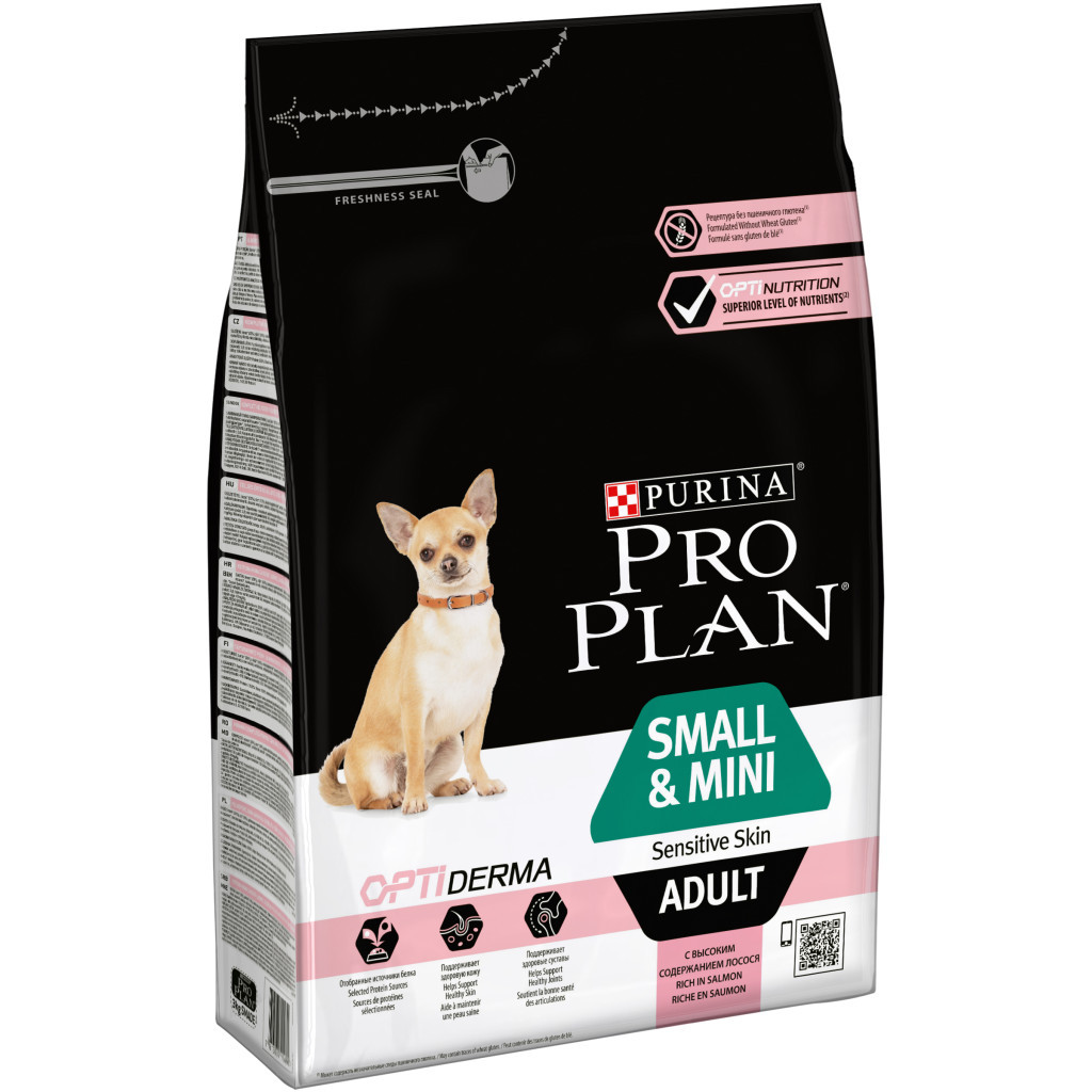 Сухий корм для собак Purina Pro Plan Small&Mini Sensitive Skin з лососем 3 кг (7613035114890) - зображення 1
