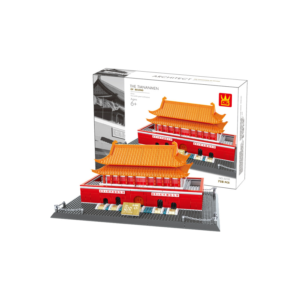 Конструктор Wange Брама небесного спокою - Вежа Тяньаньм (WNG-Tiananmen-Tower) - зображення 5