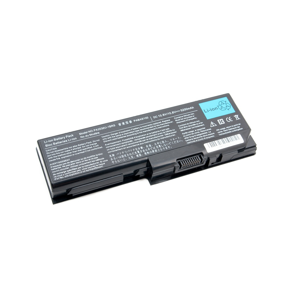 Акумулятор до ноутбука TOSHIBA Satellite P200 (PA3536U-1BRS, TA3536LH) 10.8V 5200mA PowerPlant (NB00000140) - зображення 1