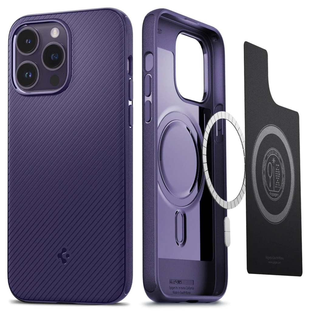 Чохол до мобільного телефона Spigen Apple Iphone 14 Pro Max Mag Armor MagFit, Deep Purple (ACS05584) - зображення 9