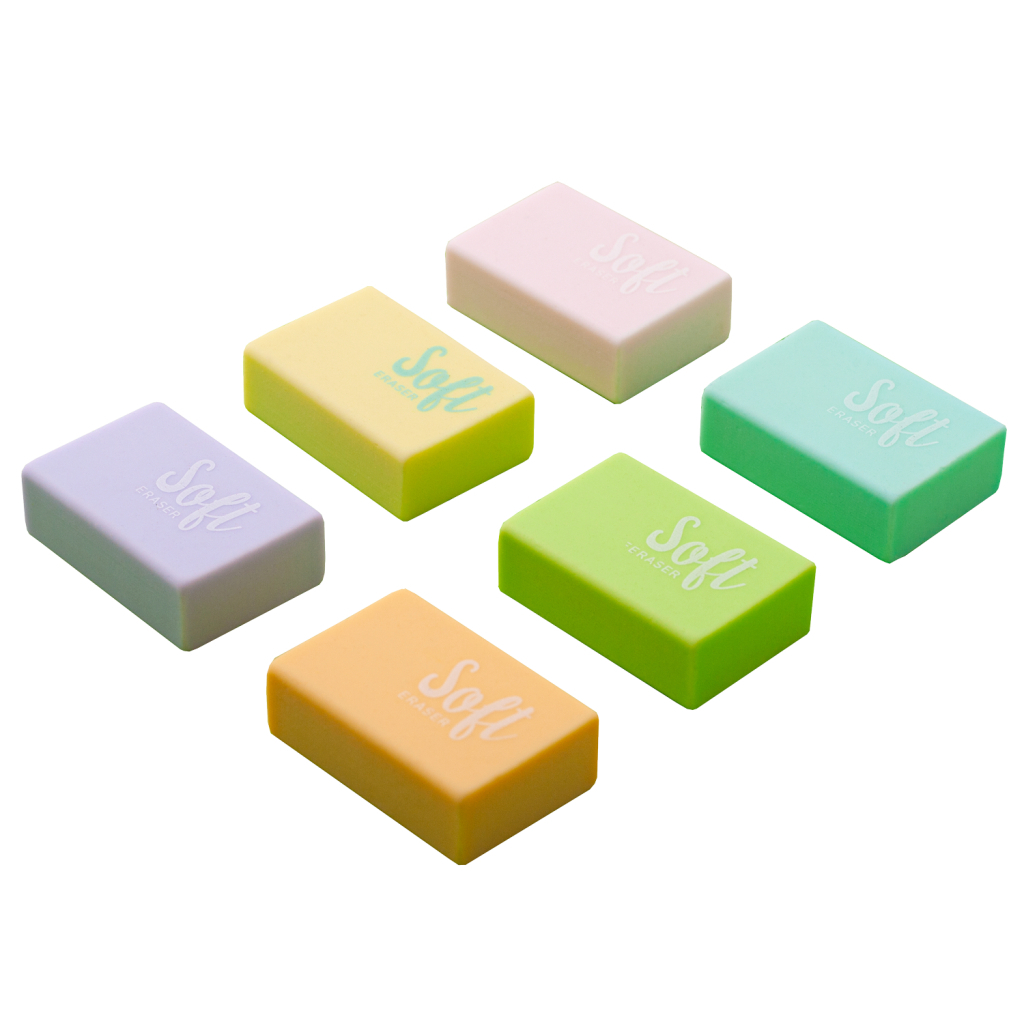 Гумка Buromax прямокутна PASTEL 29х19,6х10 мм (BM.1128) - изображение 1