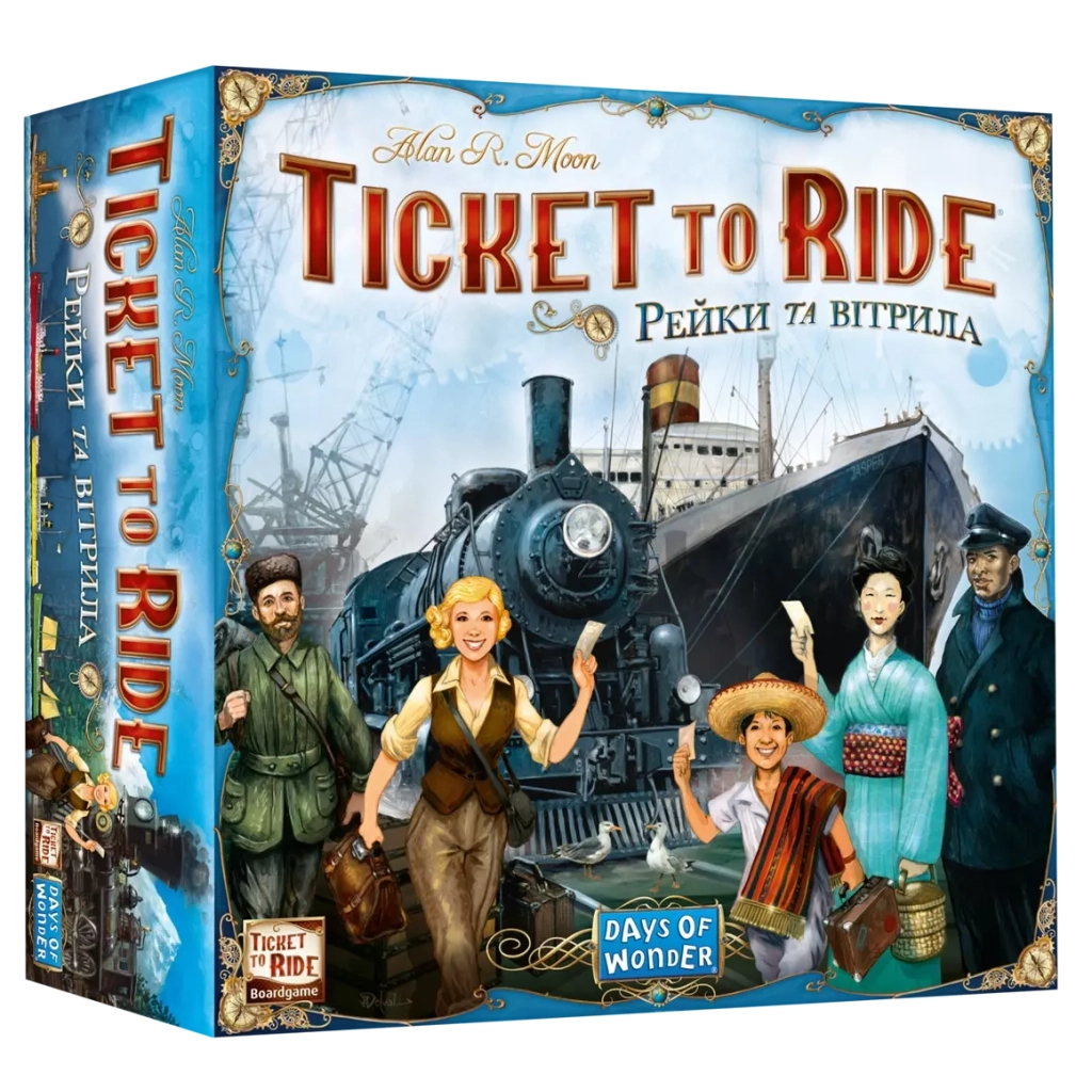 Настільна гра Lord of Boards Квиток на поїзд: Рейки та вітрила (Ticket to Ride: Rails & Sails) українська (LOB2333UA) - зображення 1