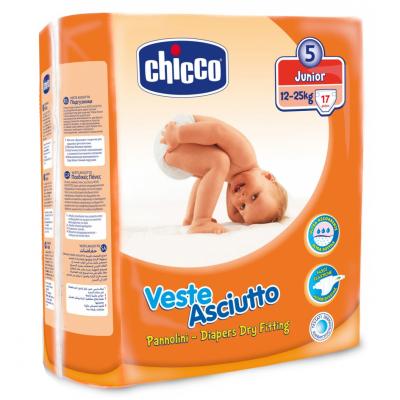 Підгузки Chicco Veste Asciutto Junior 17 шт (06711.00) - зображення 1