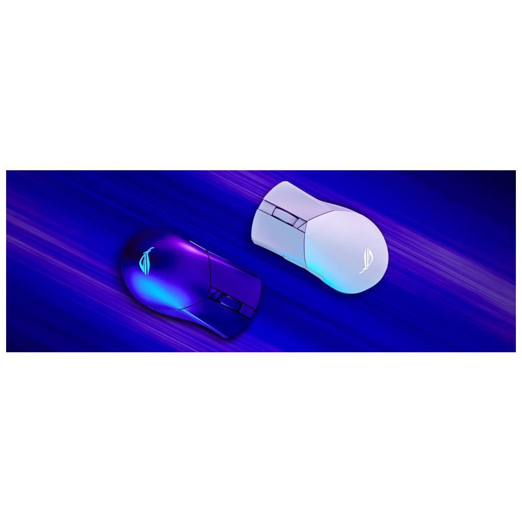 Мишка ASUS ROG Gladius III Aimpoint Bluetooth/Wireless White (90MP02Y0-BMUA11) - зображення 2