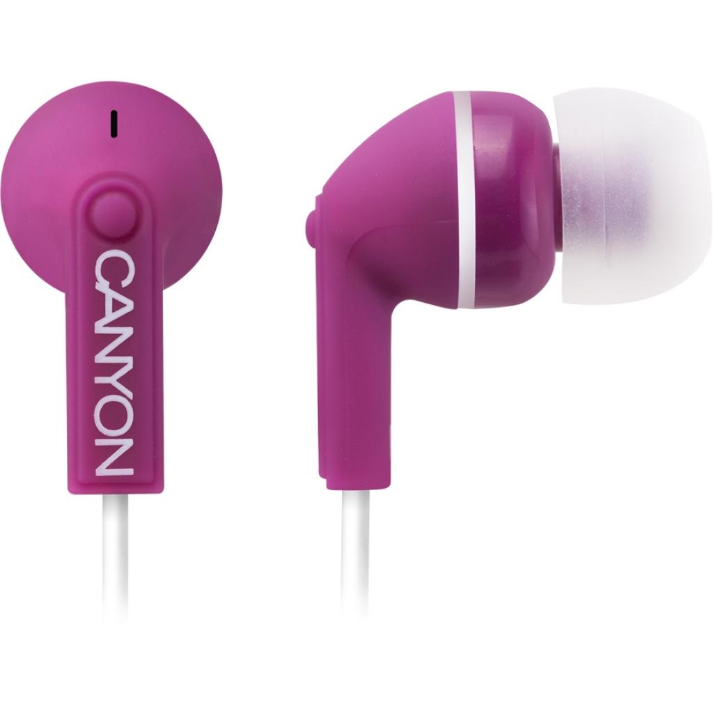 Навушники Canyon fashion earphones Purple (CNS-CEP01P) - зображення 1