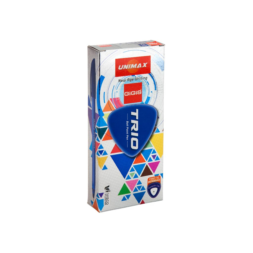 Ручка кулькова Unimax Trio, червона (UX-104-06) - зображення 3