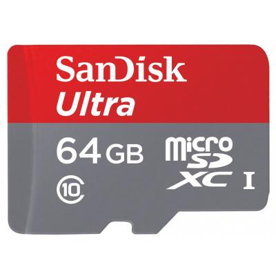 Карта пам'яті SanDisk 64GB microSD class10 UHS-I (SDSQUNC-064G-GN6MA) - зображення 1
