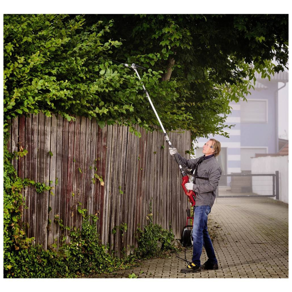 Кущоріз Einhell телескопічний GC-HC 90/2046 T, 900Вт, набір з 2 насадок (4501290) - зображення 9