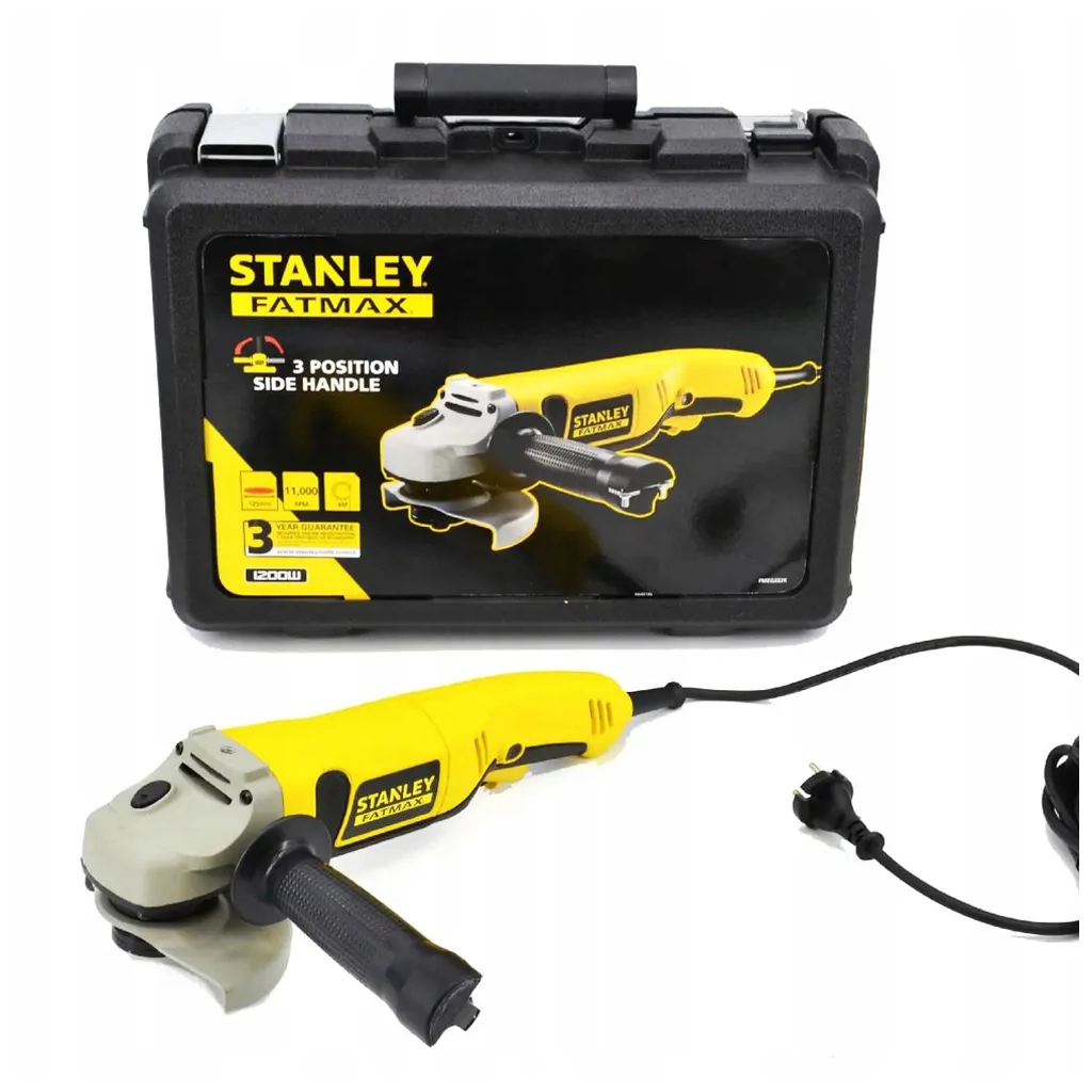 Шліфувальна машина Stanley FatMax, 1200W, 11000 об/хв, d=125 мм, 5.2 кг (FMEG222K) - зображення 2