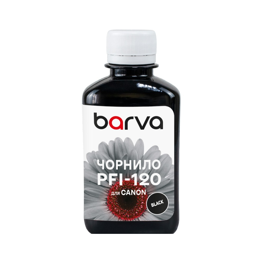 Чорнило Barva Canon PFI-120/710 180 мл BK Pigmented (C120-894) - зображення 1
