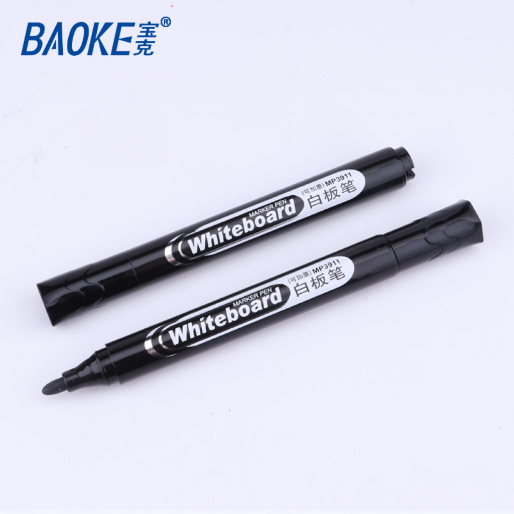 Маркер Baoke для сухостираємих дощок, 1.8 мм чорний (MARK-BOA-BAOMP3911B) - изображение 3