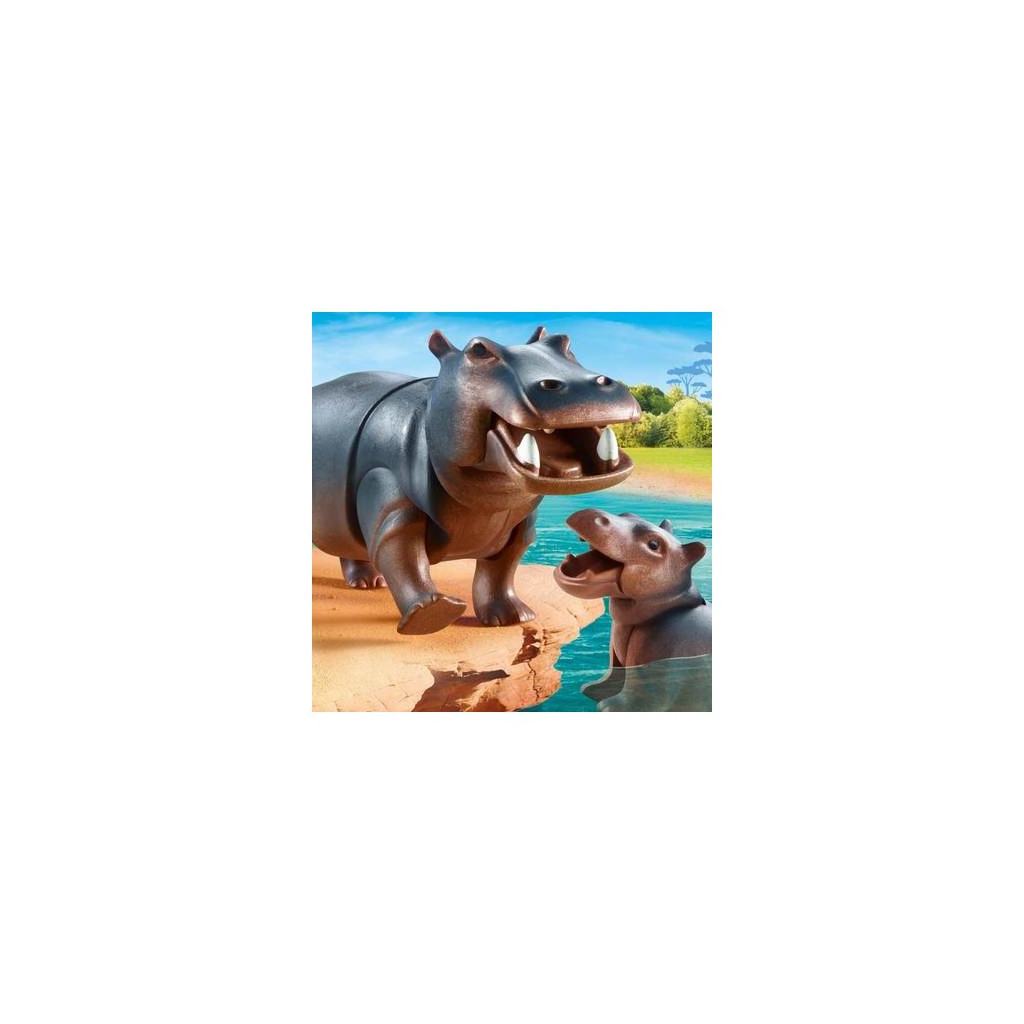 Конструктор Playmobil Family fun Бегемот з дитинчатком (70354) - зображення 3