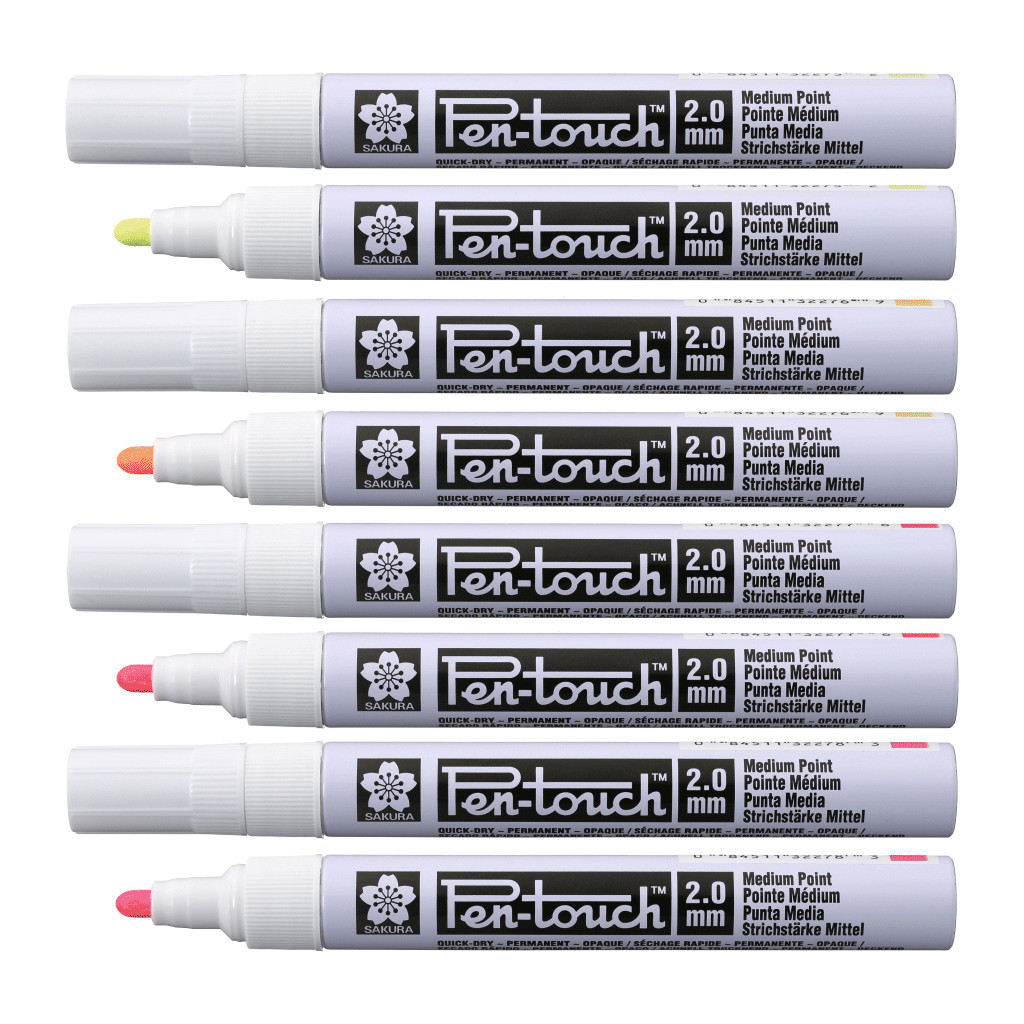 Маркер Sakura Pen-Touch Жовтий, флуоресцентний, середній (MEDIUM) 2.0мм (084511322752) - зображення 2