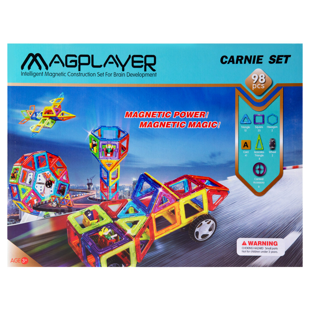 Конструктор Magplayer Набір 98 ел. (MPA-98) - зображення 1