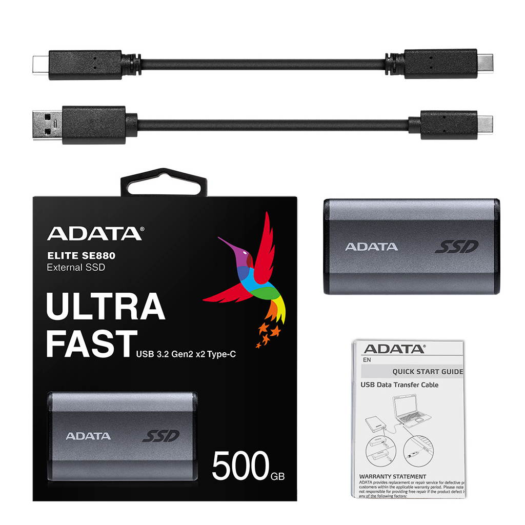 Накопичувач SSD USB 3.2 500GB ADATA (AELI-SE880-500GCGY) - зображення 6