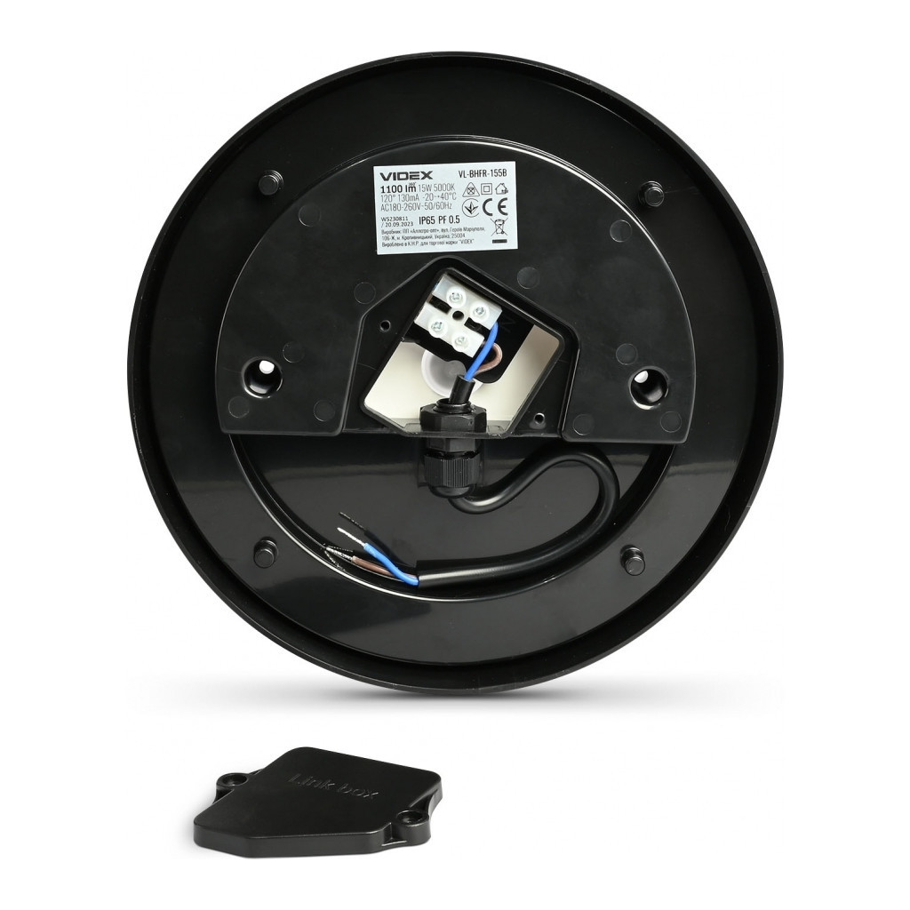Світильник Videx ART IP65 15W 5000K Black (VL-BHFR-155B) - изображение 2