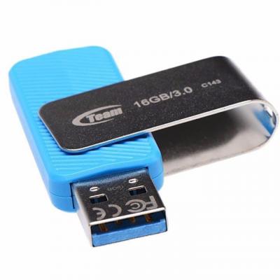USB флеш накопичувач Team 16GB C143 Blue USB 3.0 (TC143316GL01) - зображення 3