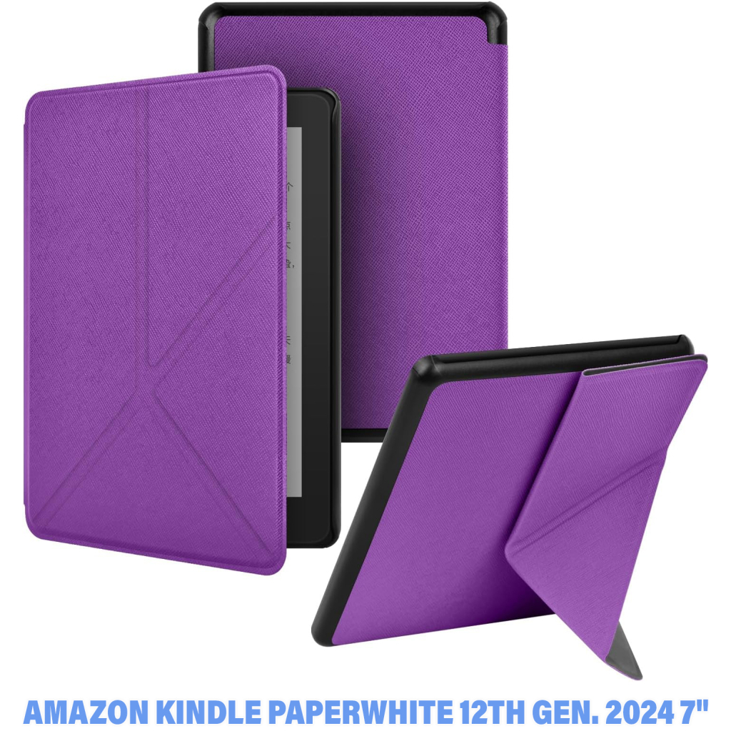 Чохол до електронної книги BeCover Ultra Slim Origami Amazon Kindle Paperwhite 12th Gen. 2024 7"/Colorsoft (2024) Purple (712840) - зображення 1