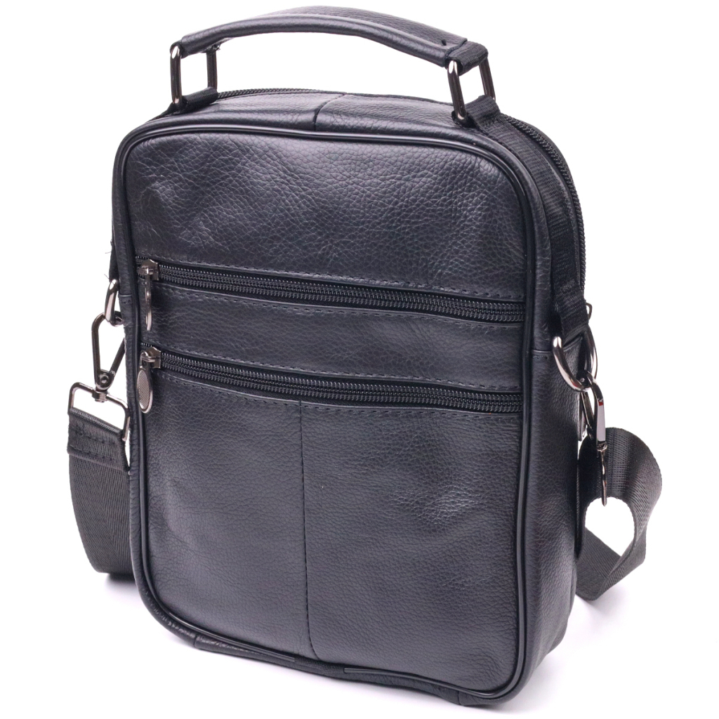 Сумка Vintage Чоловіча шкіряна Чорна (21396) - зображення 2