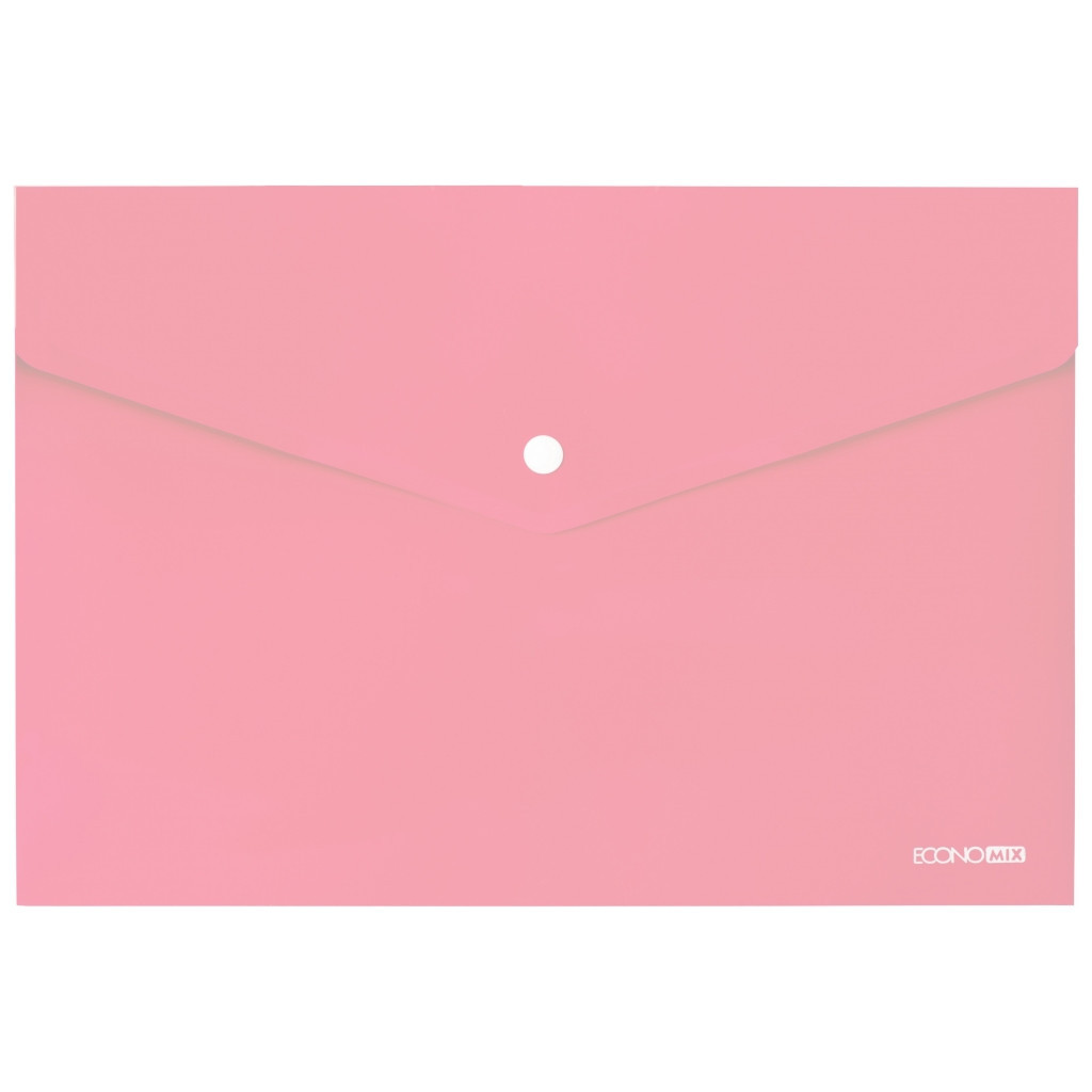 Папка - конверт Economix А4 180 мкм, непрозора, пастельна рожева (E31301-89) - зображення 1