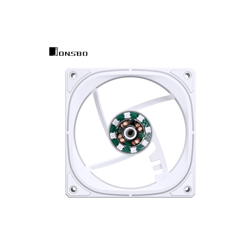 Кулер до корпусу JONSBO FR-505WR Reverse ARGB White - зображення 6