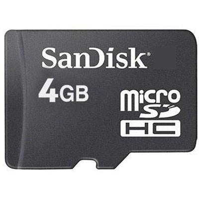 Карта пам'яті SanDisk 4Gb microSDHC class 4 (SDSDQM-004G-B35N) - зображення 1