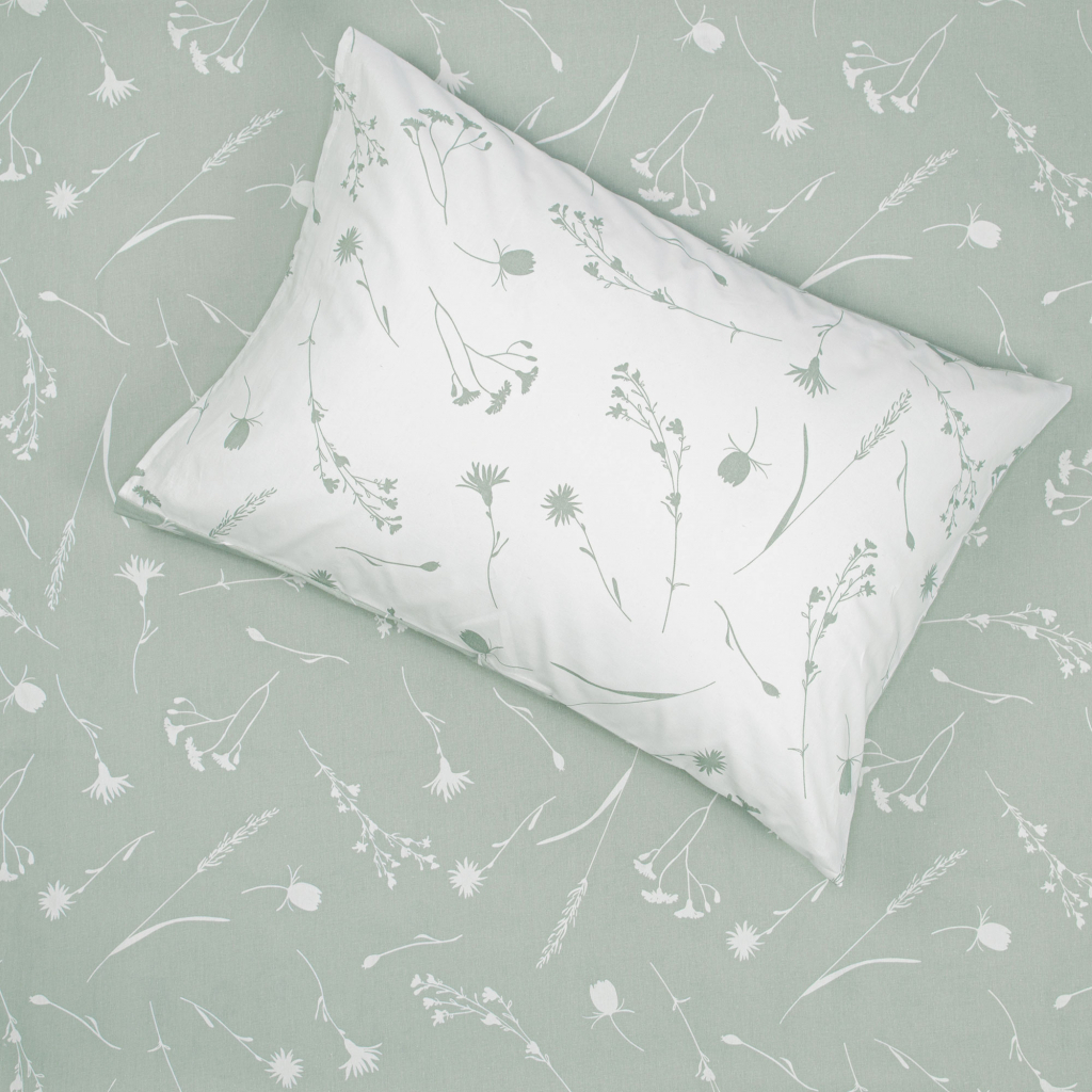 Постільна білизна Home Line Васильки сірі і білі бязь полуторний (162854) - зображення 3