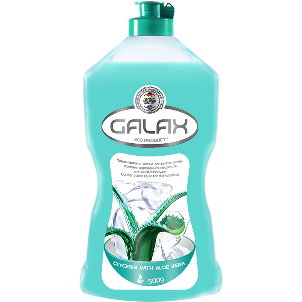 Засіб для ручного миття посуду Galax Гліцерин з алое вера 500 г (4260637724250) - зображення 1