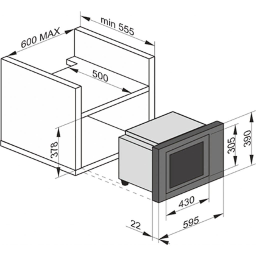 Мікрохвильова піч Kaiser EM 2545 Elf AD - зображення 8
