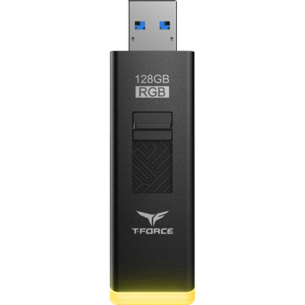 USB флеш накопичувач Team 128GB T-Force Spark RGB Black USB 3.2 (TSPARK3128GB01) - зображення 2