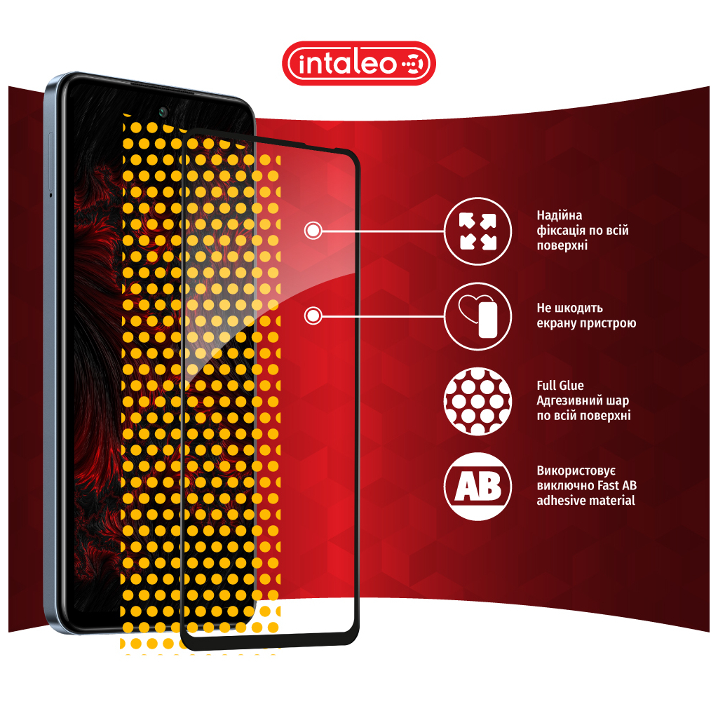 Скло захисне Intaleo Full Glue Infinix Smart 8 Black (1283126589621) - зображення 7