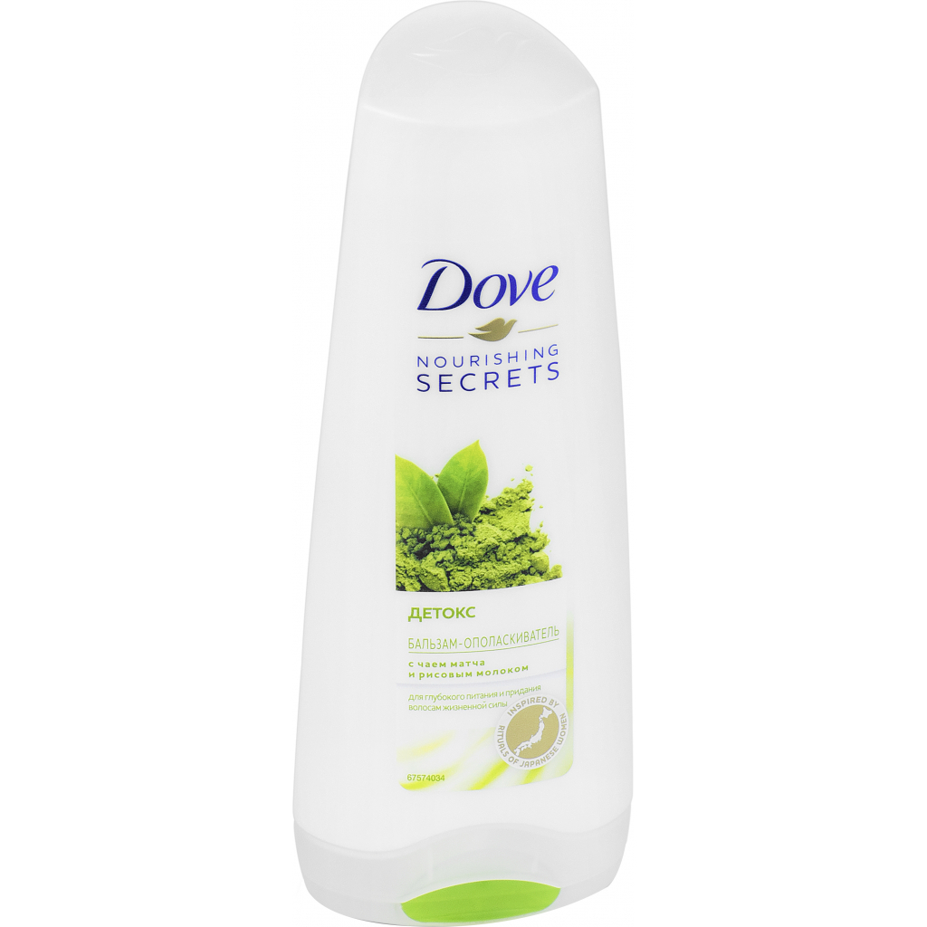 Кондиціонер для волосся Dove Nourishing Secrets з матчу та рисовим молоком 350 мл (8717163671108) - зображення 3