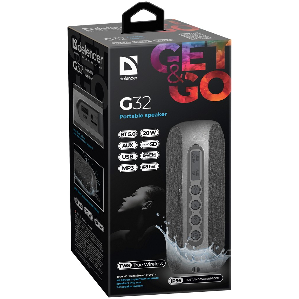 Акустична система Defender G32 20Вт Black (65232) - зображення 7