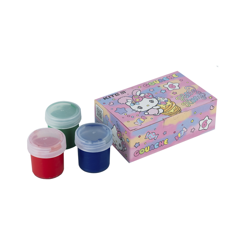 Гуашеві фарби Kite Hello Kitty 6 кольорів, 20 мл (HK23-062) - зображення 2