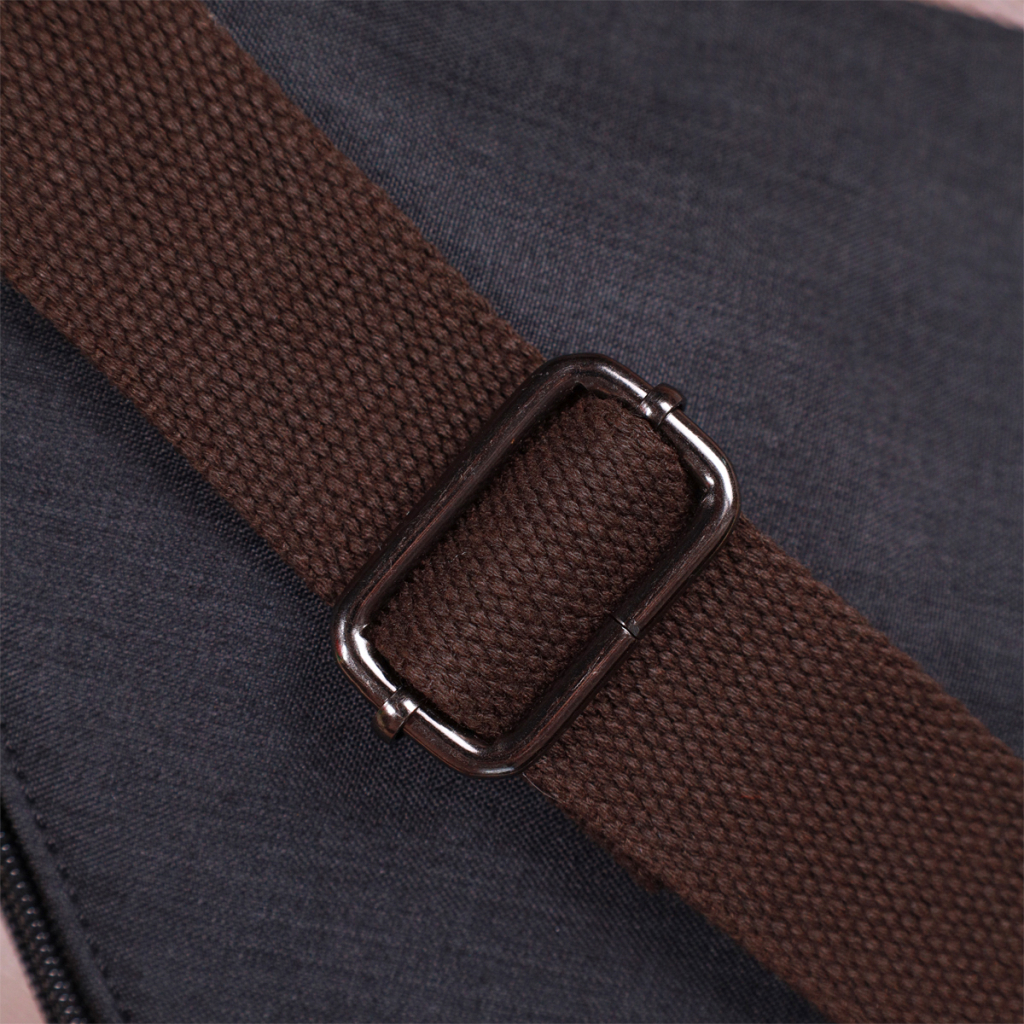 Сумка Vintage Через плече для чоловіків з текстилю Чорна (22196) - зображення 10