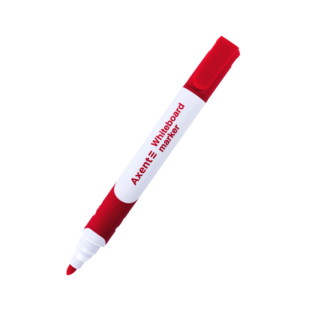 Маркер Axent для сухостираємих дошок Comfort Grip 2 мм круглих Червоний (2552-06-A) - зображення 1