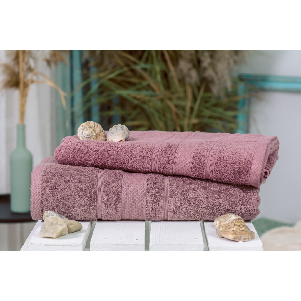 Рушник MirSon набір банних №5083 Elite SoftNess Violet 50х90, 70х140 (2200003960877) - зображення 2