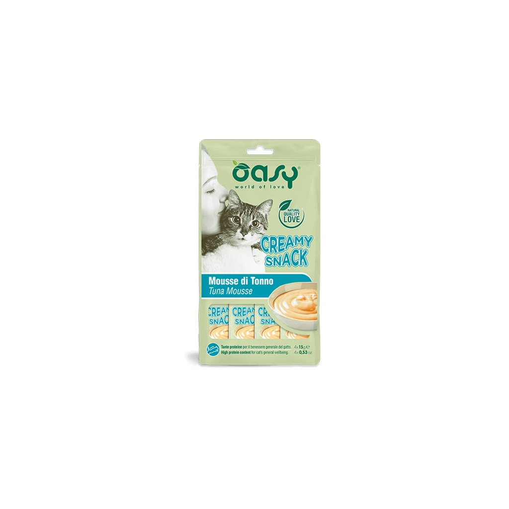 Ласощі для котів OASY Creamy Тунець 60 г (8054329510742) - зображення 1
