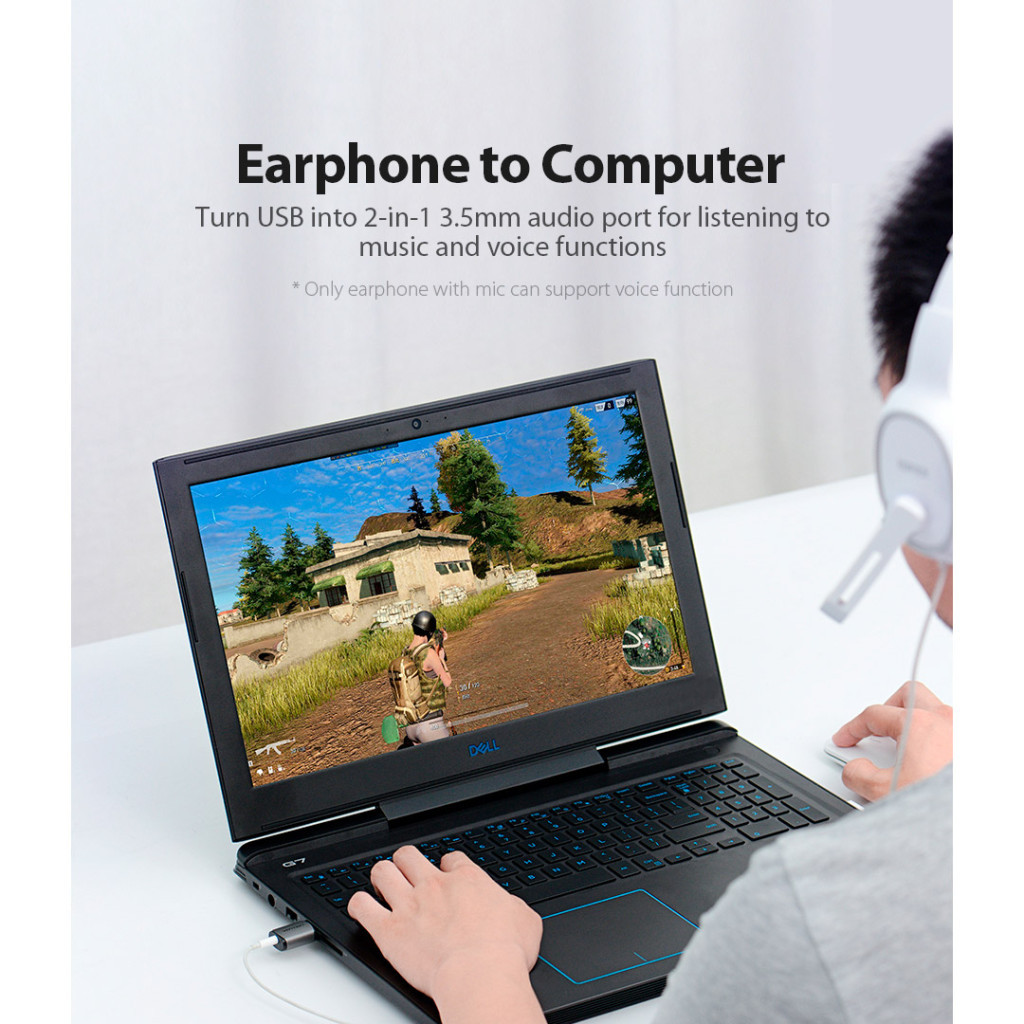 Звукова плата Vention Audio USB 1х3,5mm jack 4pin Metal (OMTP-CTIA) (CDLH0) - изображение 5