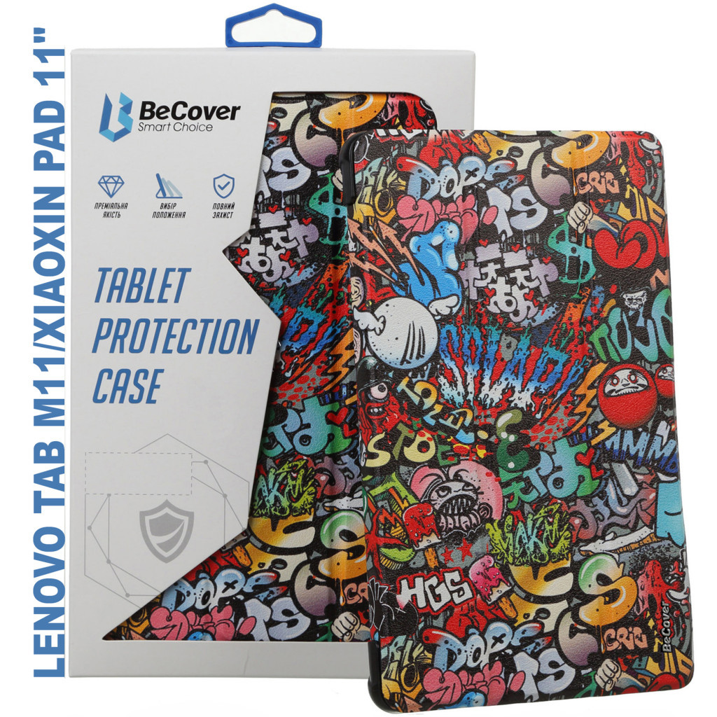 Чохол до планшета BeCover Smart Case Lenovo Tab M11 (2024) TB-TB330FU/Xiaoxin Pad 11 (2024) 11" Graffiti (710757) - зображення 1