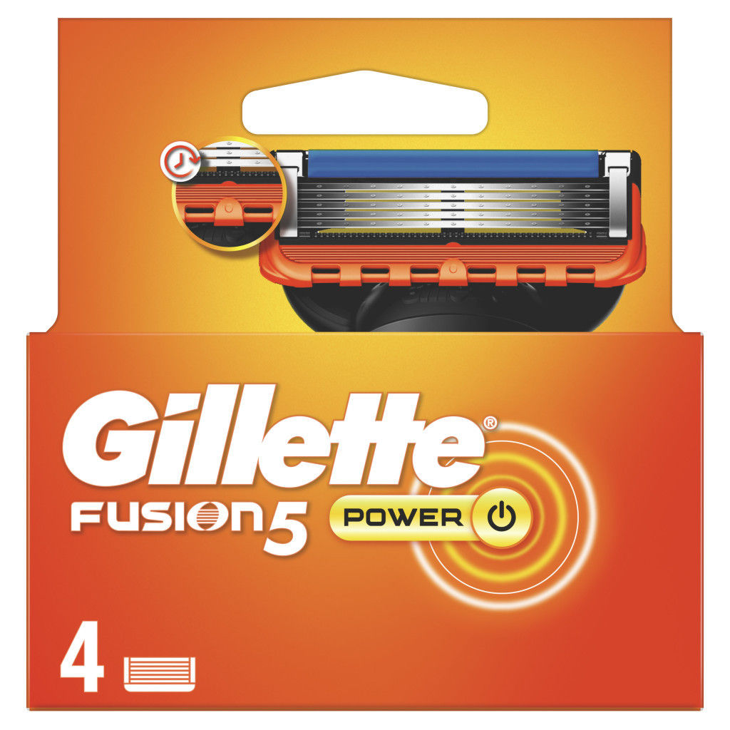 Змінні касети Gillette Fusion5 Power 4 шт. (7702018877591/7702018867219) - изображение 2