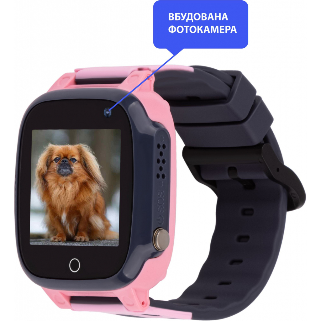Смарт-годинник Amigo GO008 MILKY GPS WIFI Pink (873293) - зображення 3