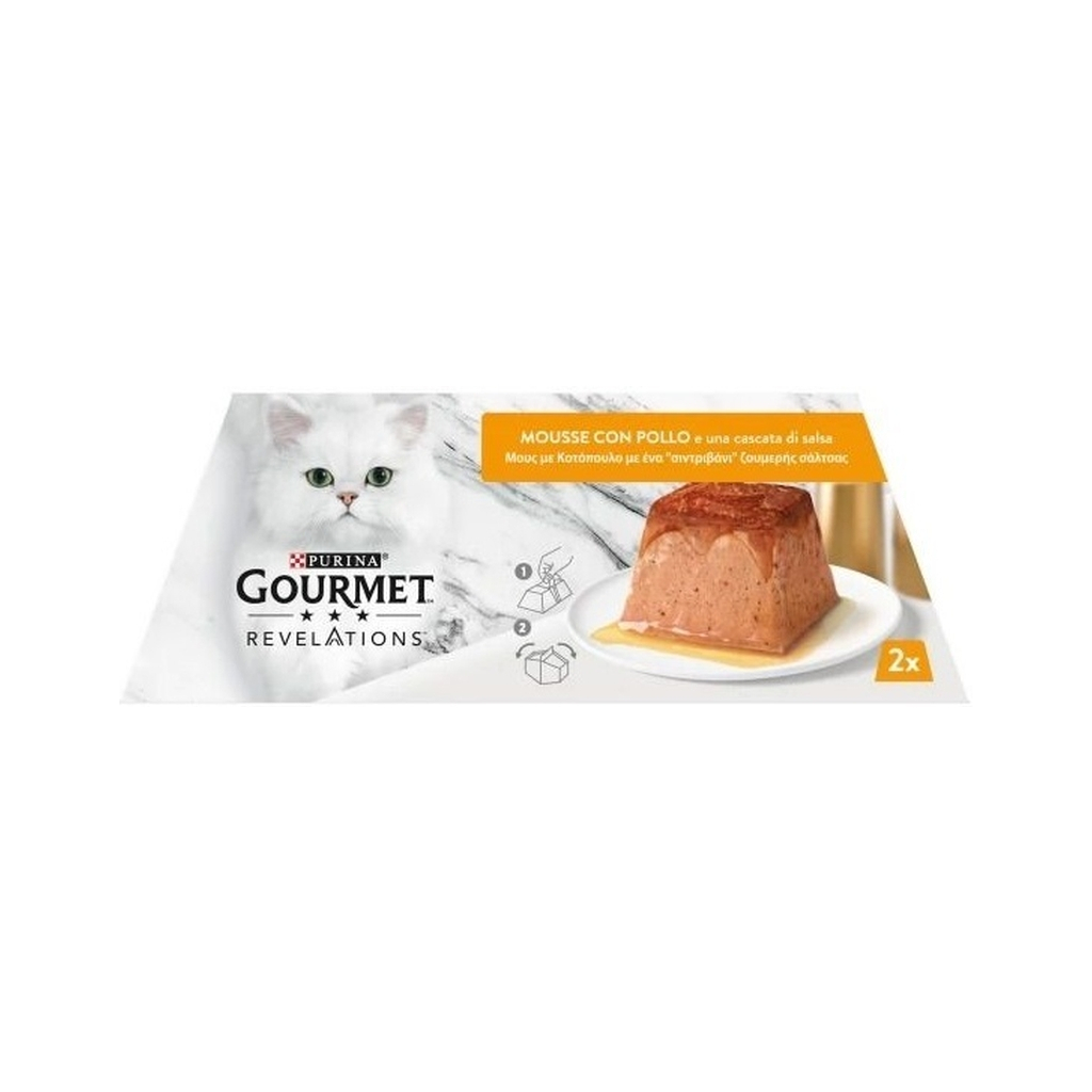 Паштет для котів Purina Gourmet Revelations мус з куркою 2х57 г (7613287070081) - зображення 4