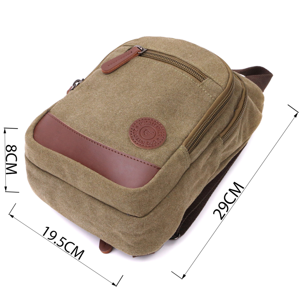 Сумка Vintage Через плече з ущільненою спинкою Оливкова (22174) - зображення 3